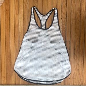 Fabletics White Racerback Tank Top Woman Small